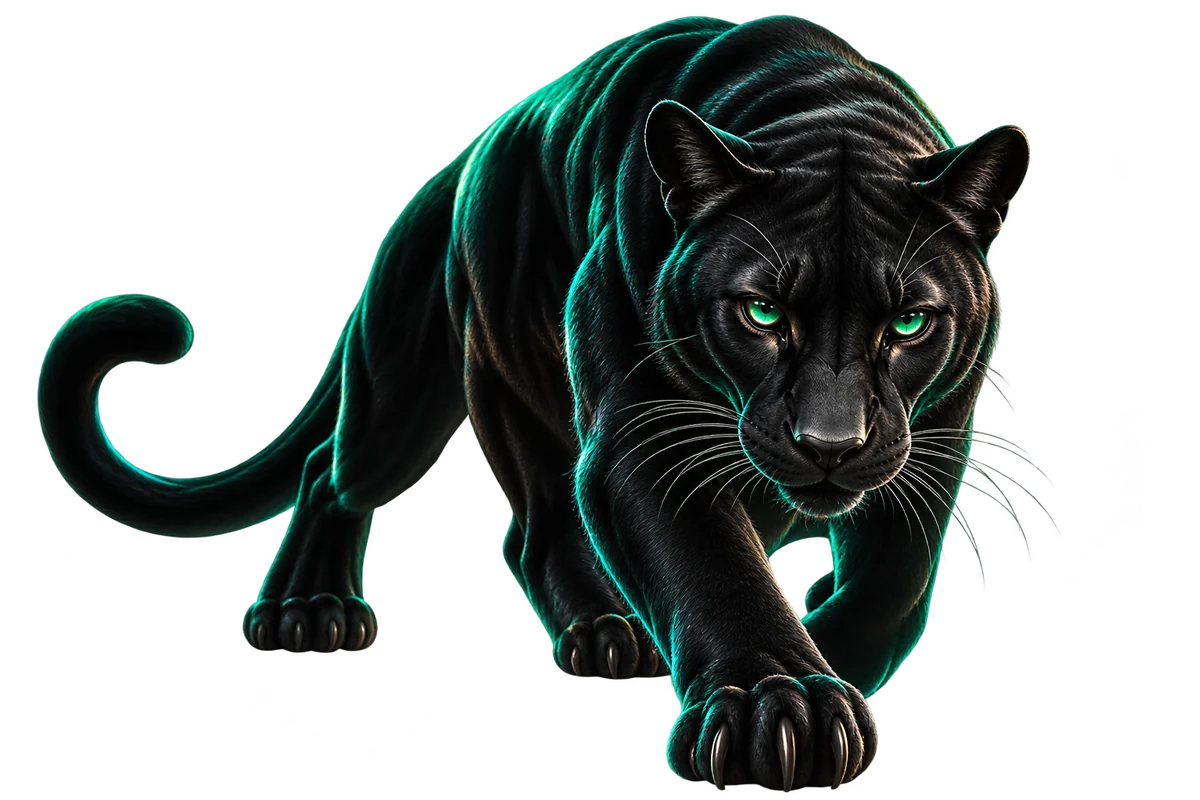 The IDigitalAKKi panther stepping forward